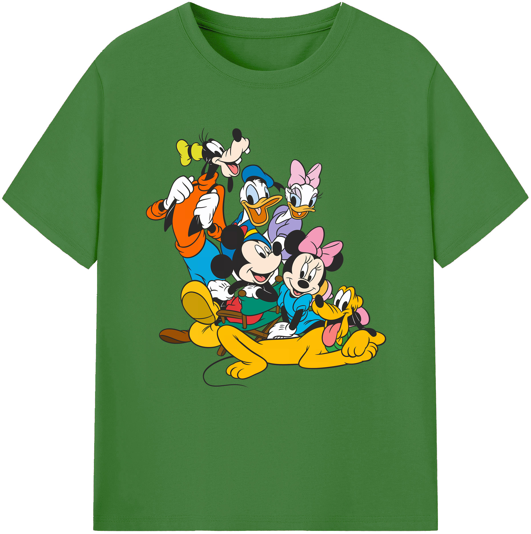 ミッキーマウス Mickey Mouse レディースカジュアルプリントTシャツ（綿100％）